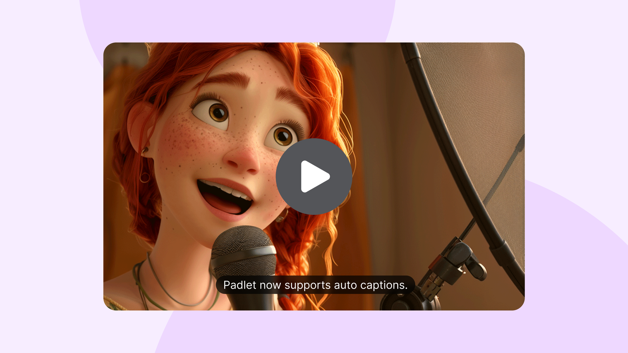 Screenshot of a video with auto-captions.