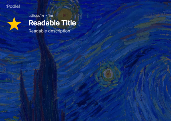 Padlet is more beautiful by default