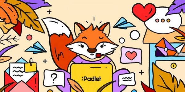 Illustrated image of a fox receiving notifications