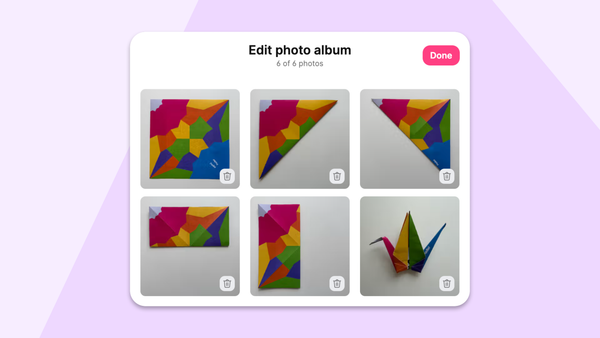 Photo album attachment